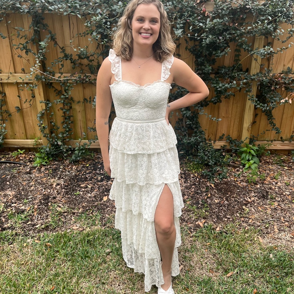 Altar'd State White Lace Maxi Dress - Picture 2 of 4